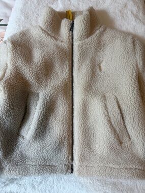 Polo by Ralph Lauren Cream Sherpa Zip Jacket
